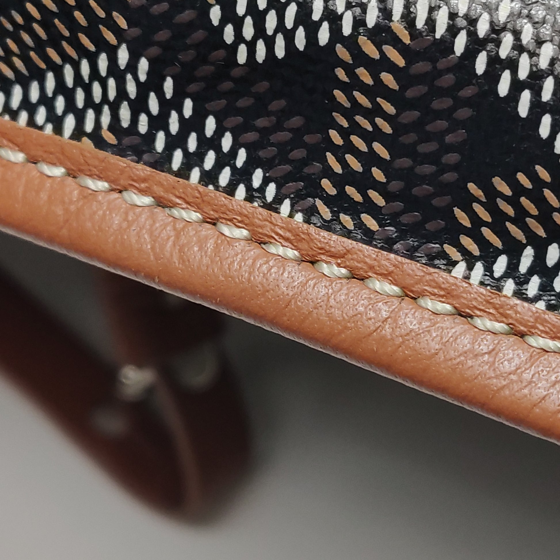 Goyard Boheme Hobo Noir Tan