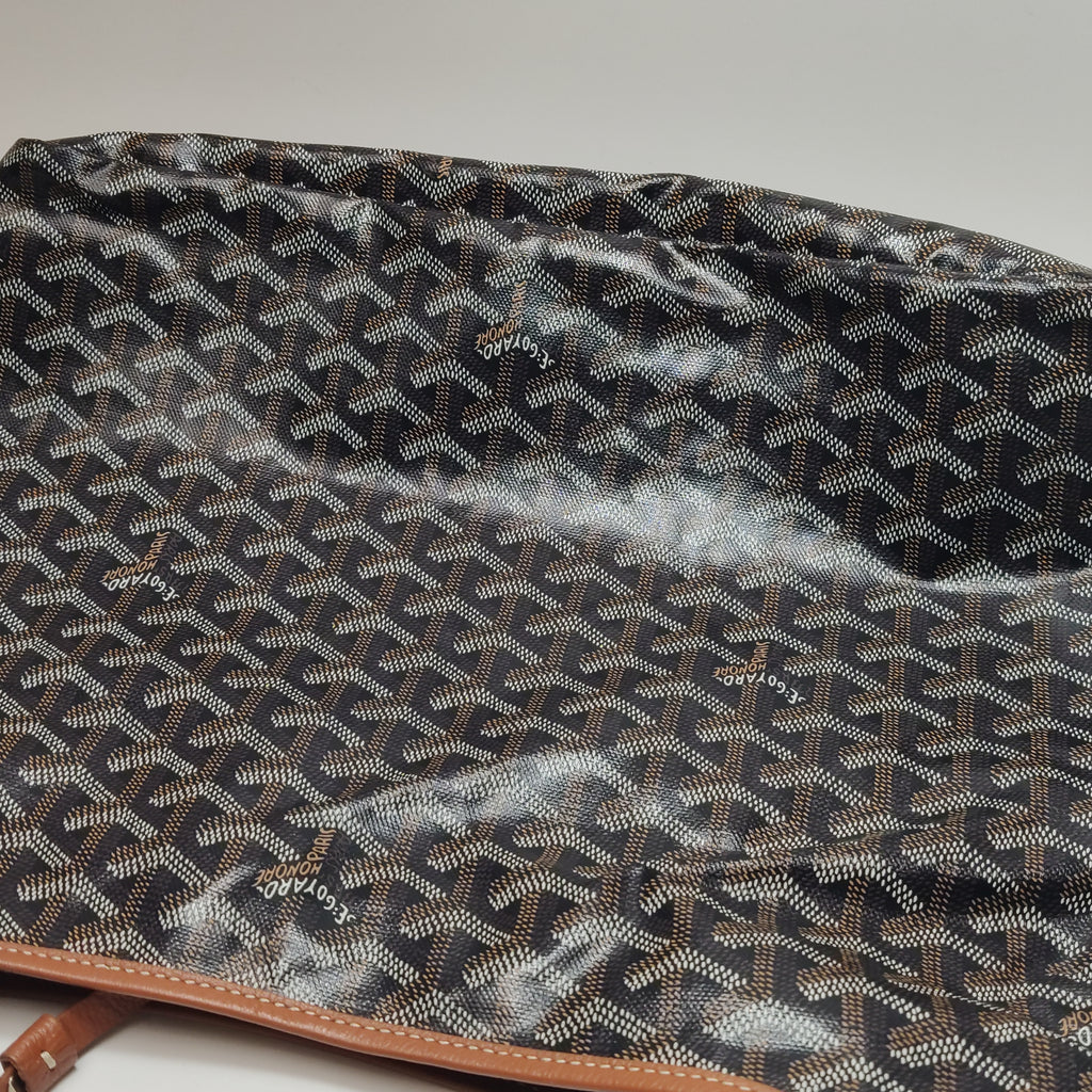 Goyard Boheme Hobo Noir Tan