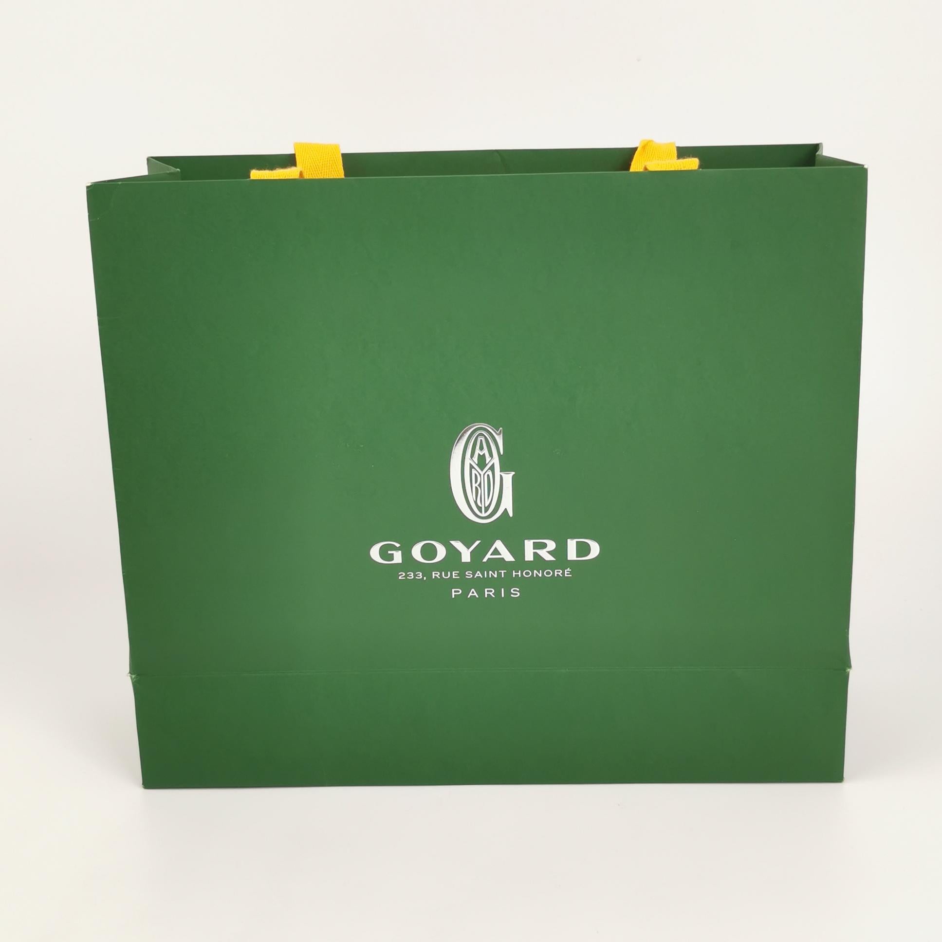 Goyard Hirondelle Coated Canvas Shoulder Bag Tan Noir