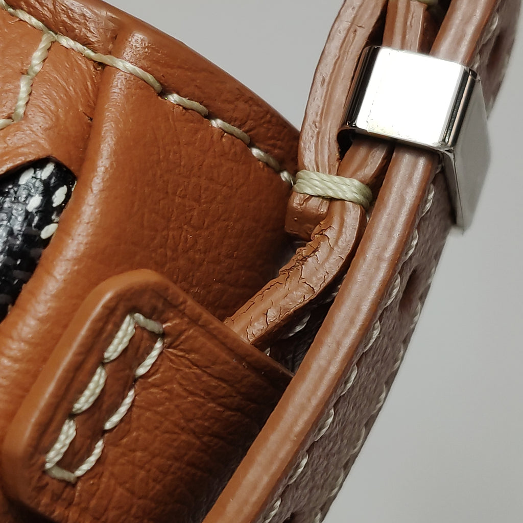 Goyard Hirondelle Coated Canvas Shoulder Bag Tan Noir
