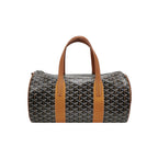Goyard Barrel 40 Sports Bag Noir Tan