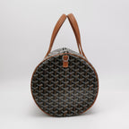 Goyard Barrel 40 Sports Bag Noir Tan