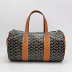 Goyard Barrel 40 Sports Bag Noir Tan