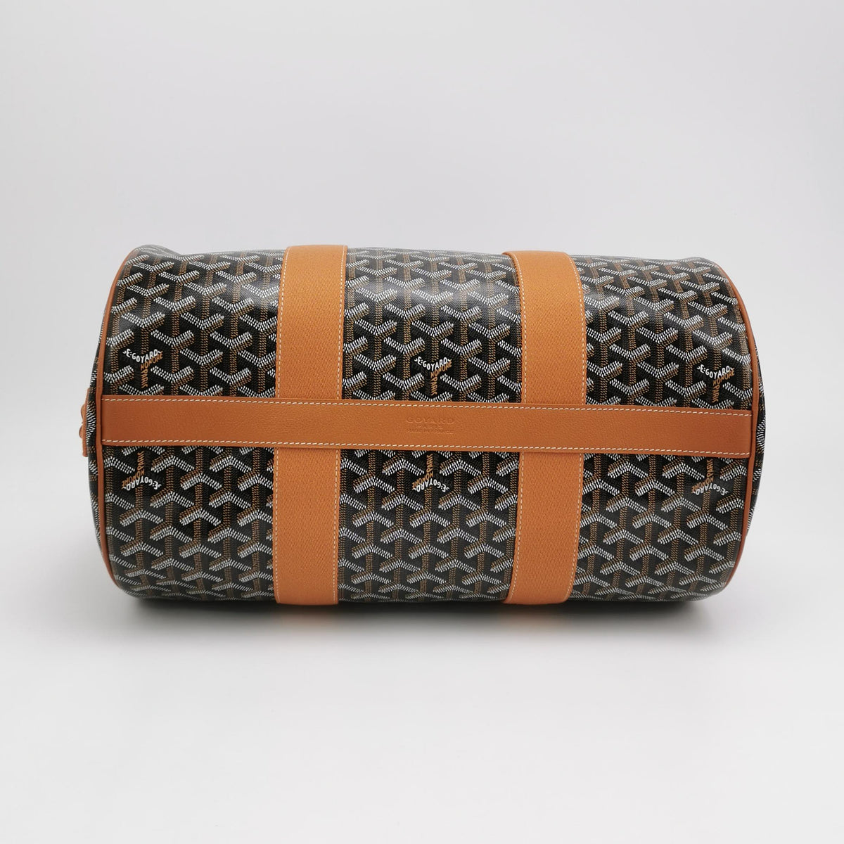 Goyard Barrel 40 Sports Bag Noir Tan
