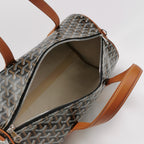 Goyard Barrel 40 Sports Bag Noir Tan
