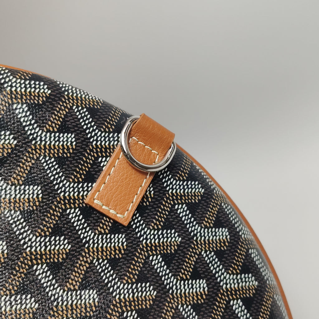Goyard Barrel 40 Sports Bag Noir Tan