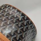 Goyard Barrel 40 Sports Bag Noir Tan