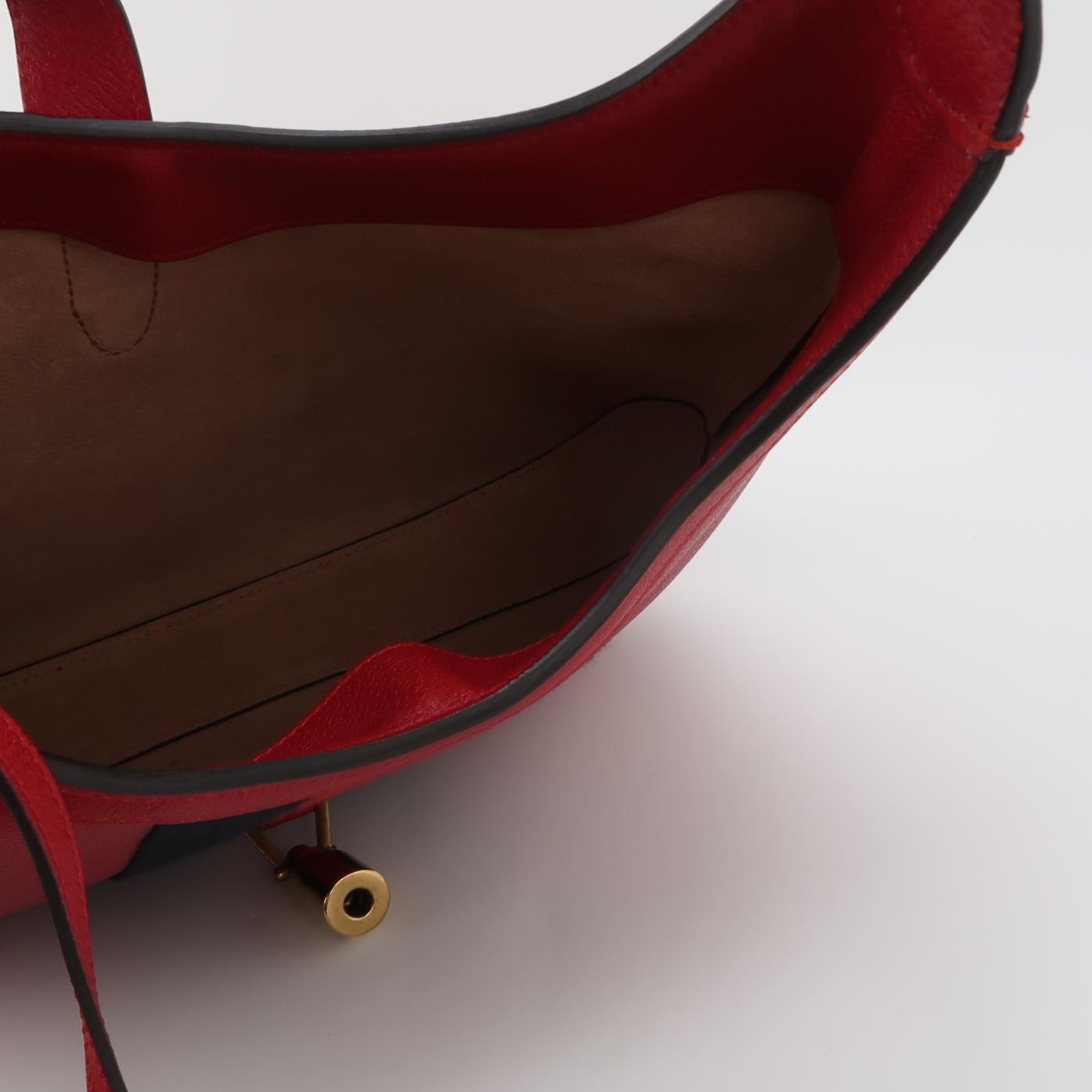 Gucci Web Medium Jackie Hobo Red Soft Grained Calfskin