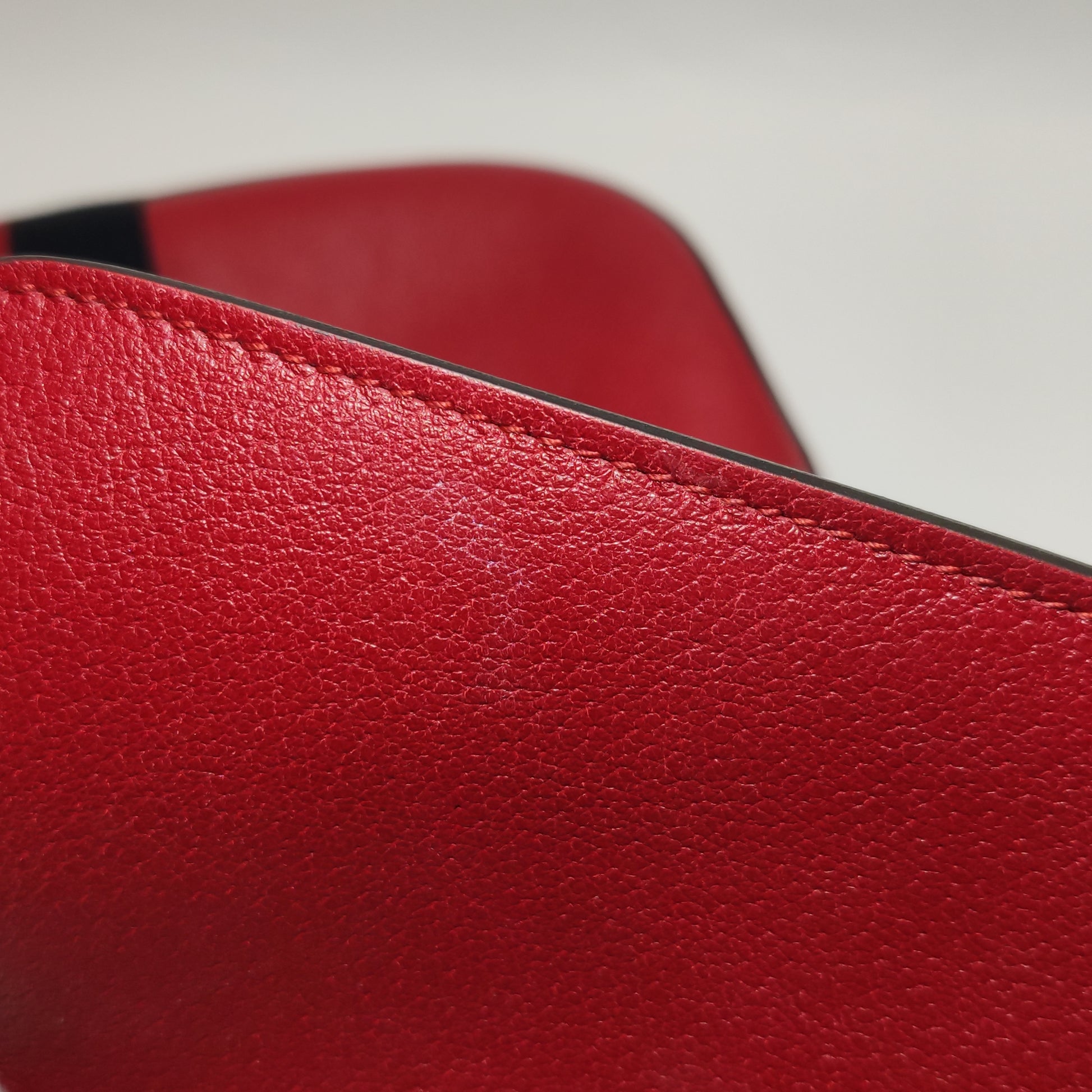 Gucci Web Medium Jackie Hobo Red Soft Grained Calfskin