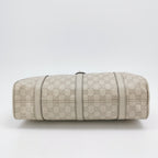 Gucci Jackie Bardot Guccissima Shoulder Bag White