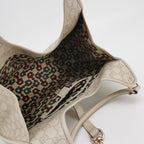 Gucci Jackie Bardot Guccissima Shoulder Bag White