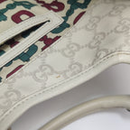 Gucci Jackie Bardot Guccissima Shoulder Bag White