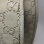 Gucci Jackie Bardot Guccissima Shoulder Bag White