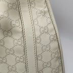 Gucci Jackie Bardot Guccissima Shoulder Bag White