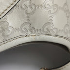 Gucci Jackie Bardot Guccissima Shoulder Bag White