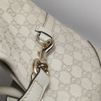 Gucci Jackie Bardot Guccissima Shoulder Bag White