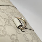 Gucci Jackie Bardot Guccissima Shoulder Bag White
