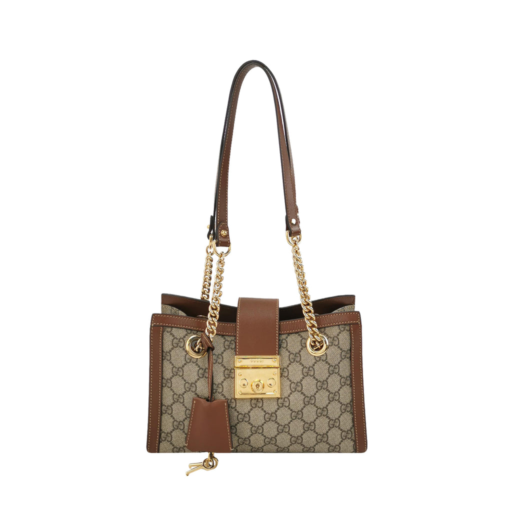 Gucci Padlock Small Shoulder Bag Brown