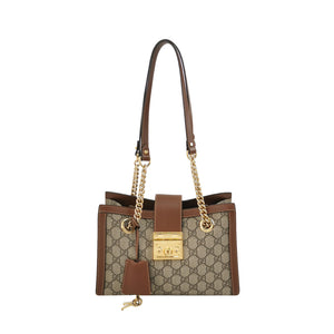 Gucci Padlock Small Shoulder Bag Brown