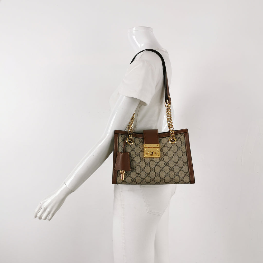 Gucci Padlock Small Shoulder Bag Brown