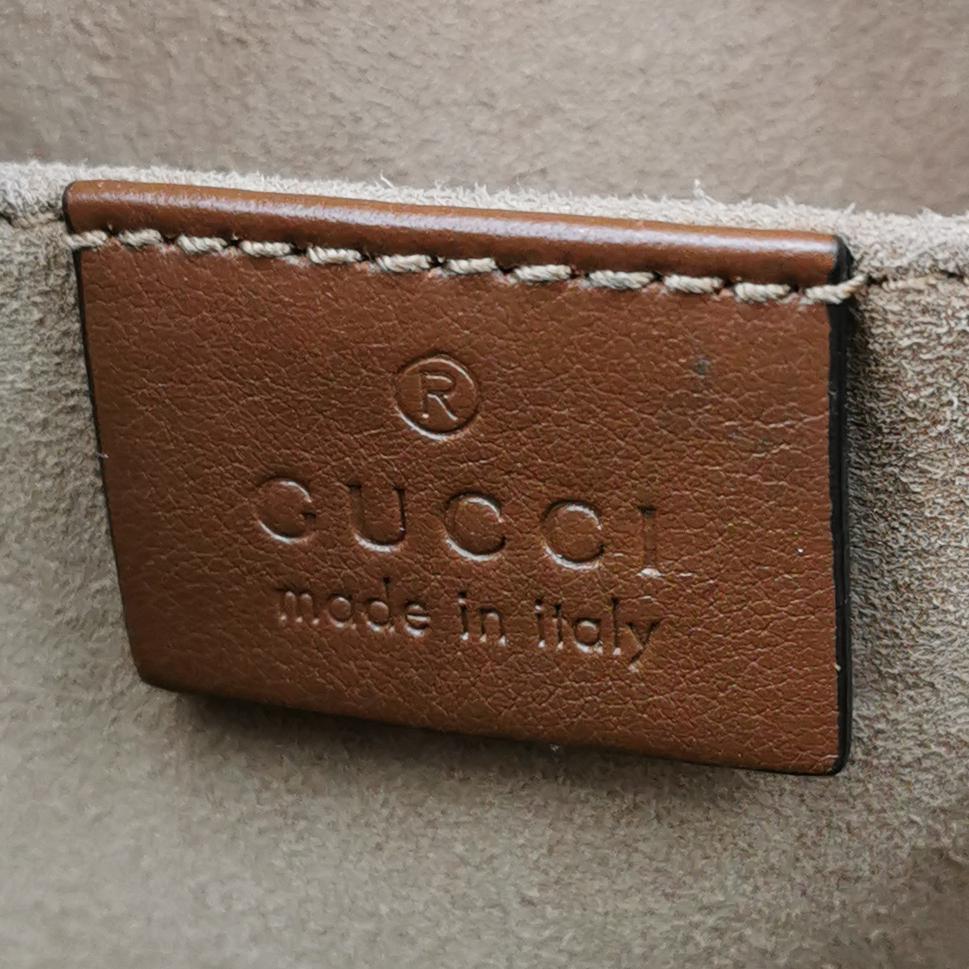 Gucci Padlock Small Shoulder Bag Brown