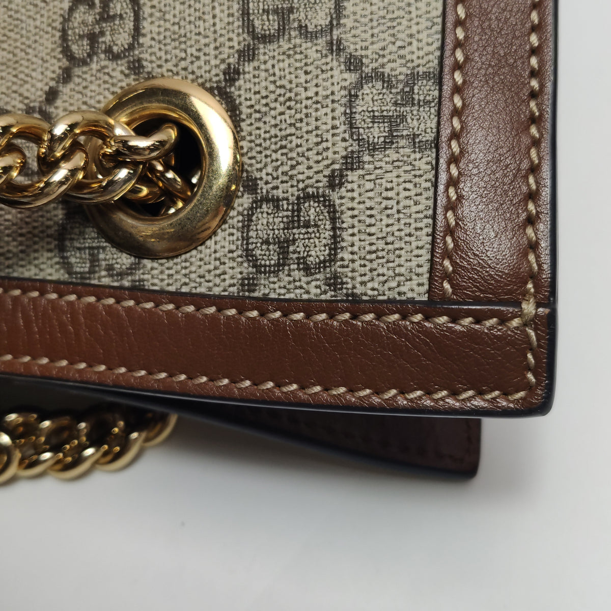Gucci Padlock Small Shoulder Bag Brown