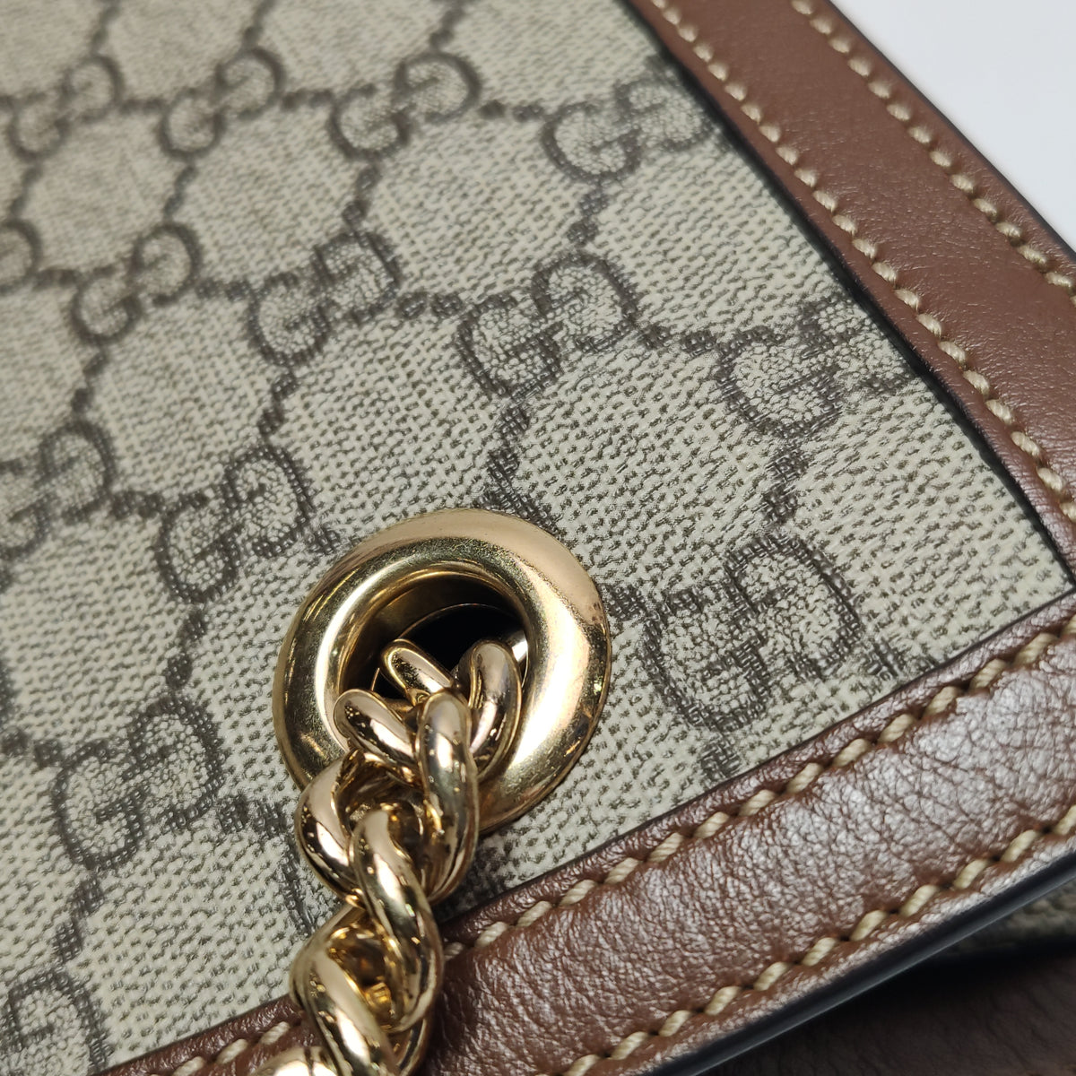Gucci Padlock Small Shoulder Bag Brown