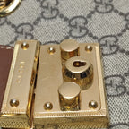 Gucci Padlock Small Shoulder Bag Brown