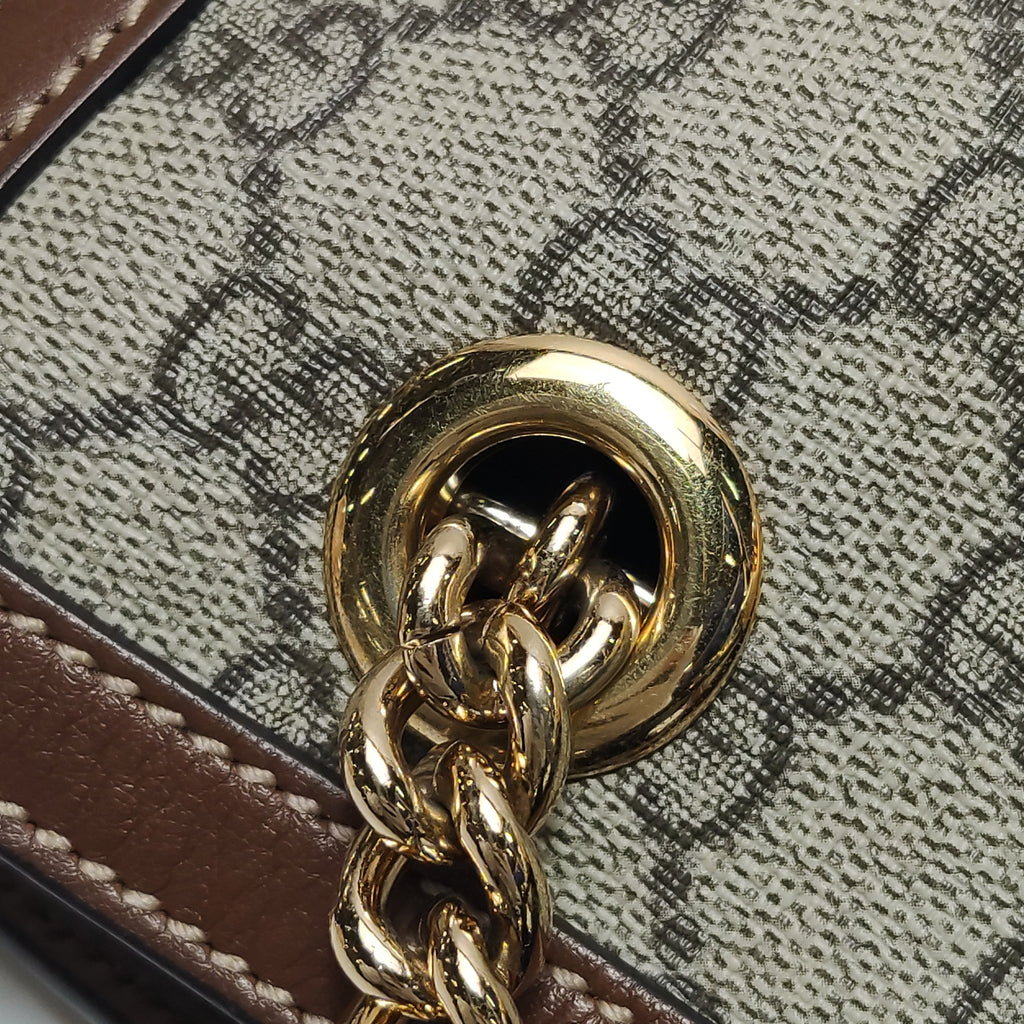 Gucci Padlock Small Shoulder Bag Brown