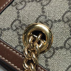 Gucci Padlock Small Shoulder Bag Brown