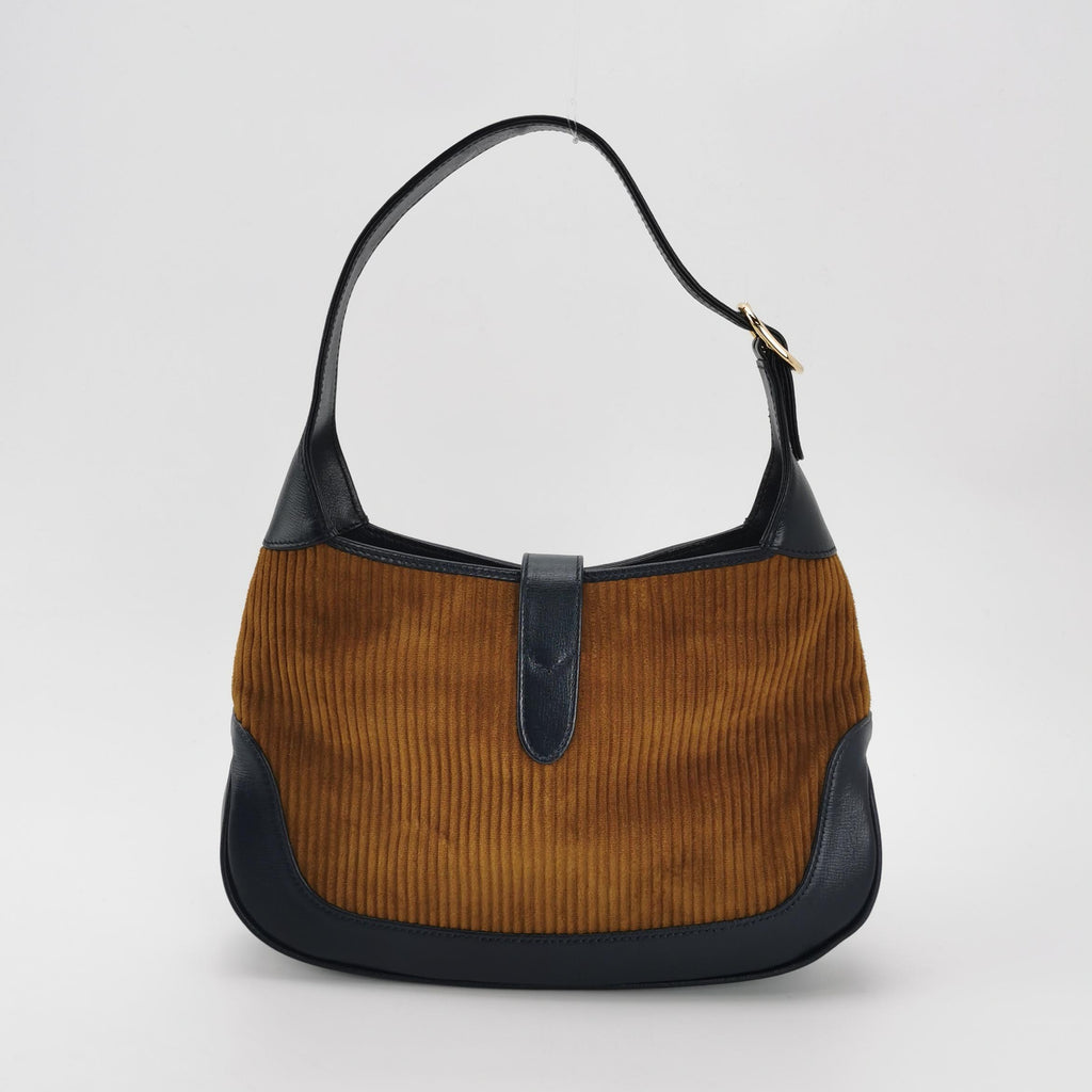 Gucci Jackie 1961 Small Corduroy Color Block Shoulder Bag