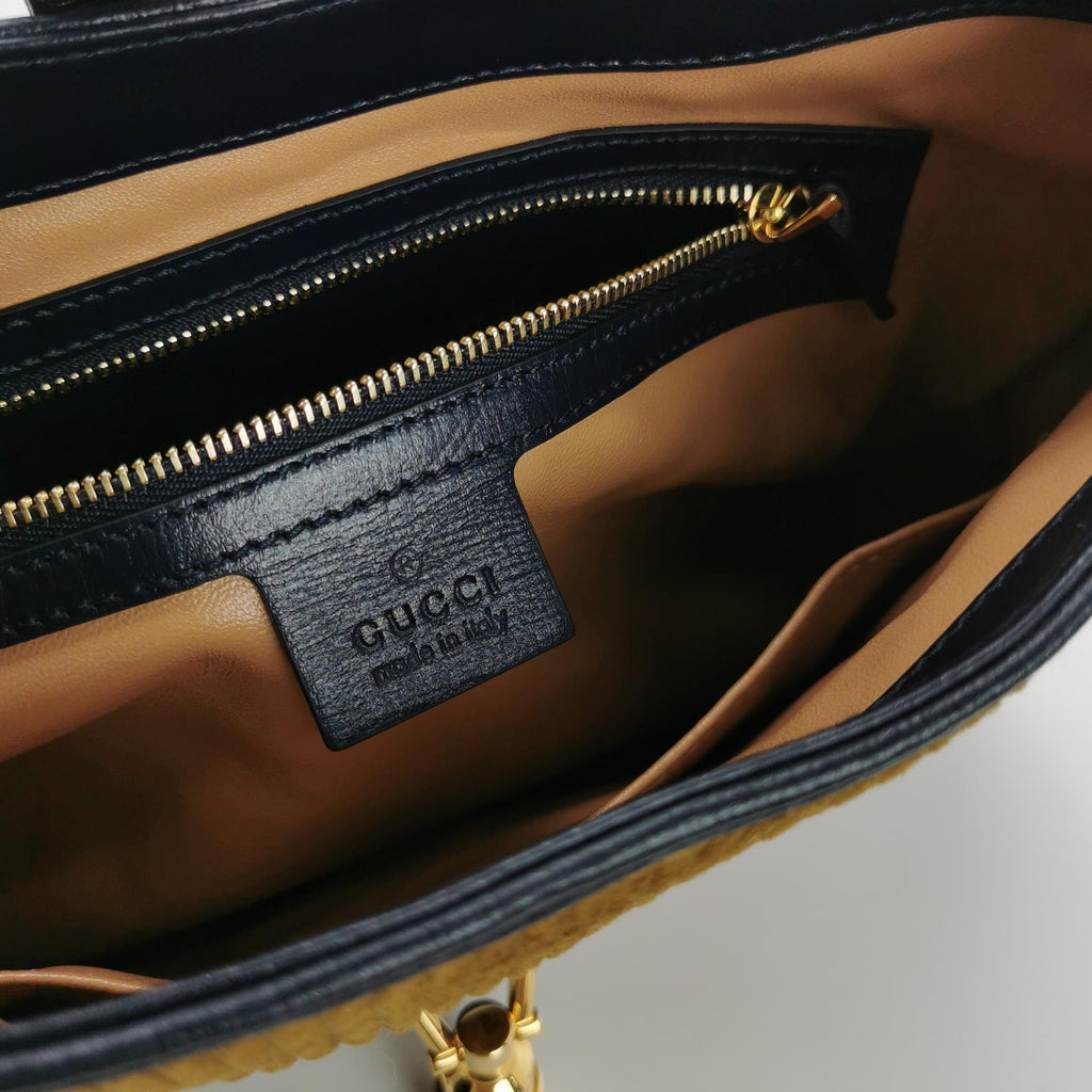Gucci Jackie 1961 Small Corduroy Color Block Shoulder Bag