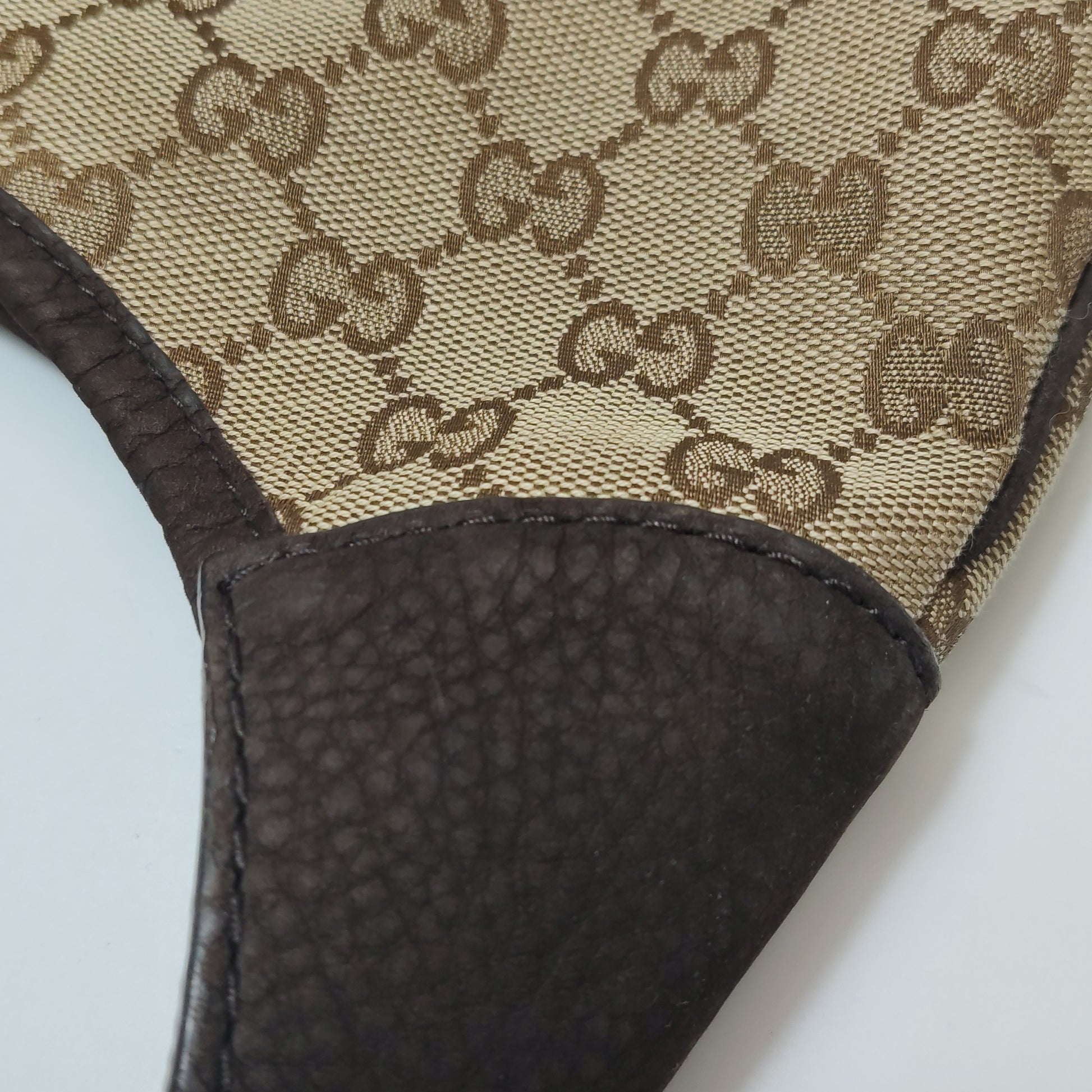 Gucci Jackie 1961 Small Canvas Shoulder Bag Nubuck