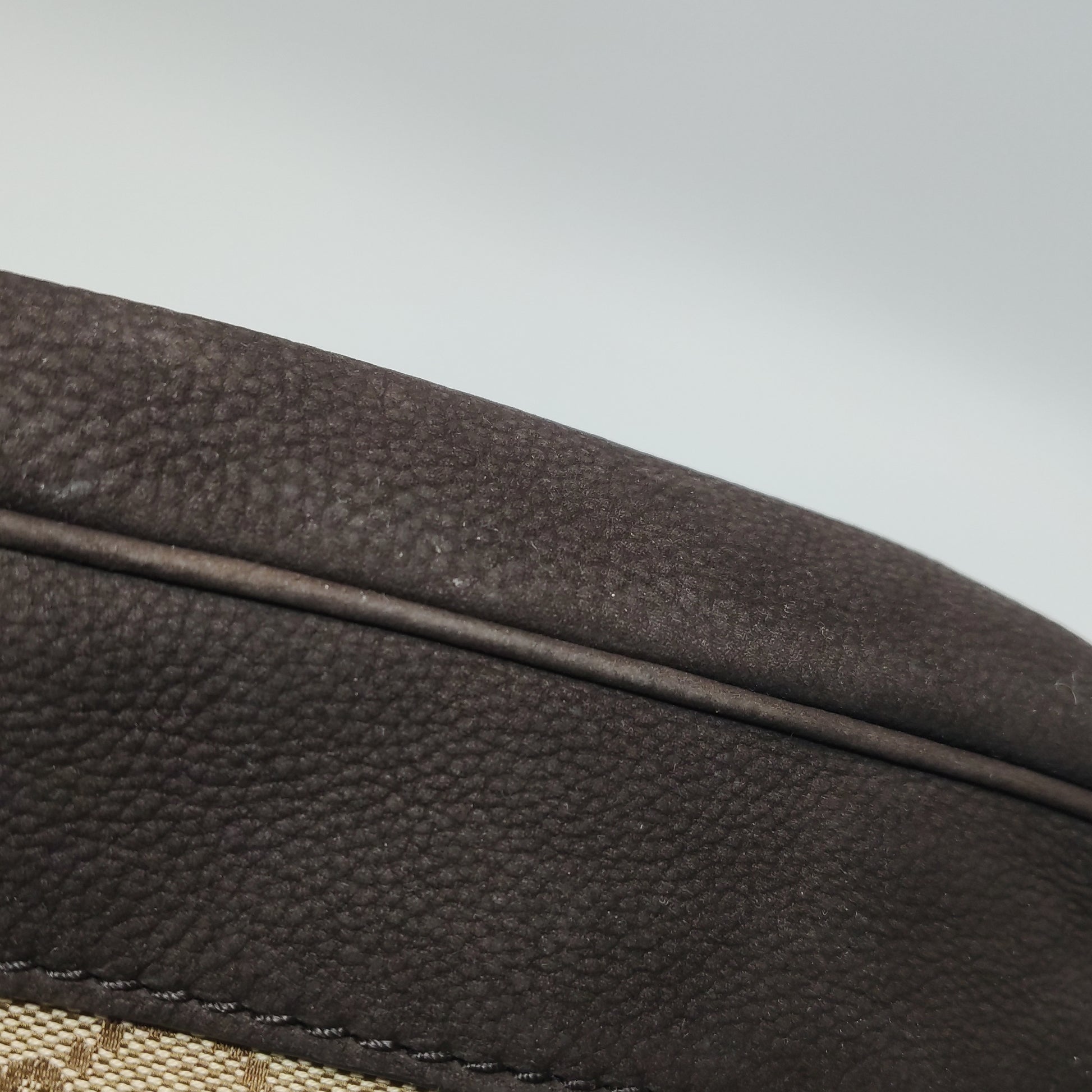 Gucci Jackie 1961 Small Canvas Shoulder Bag Nubuck