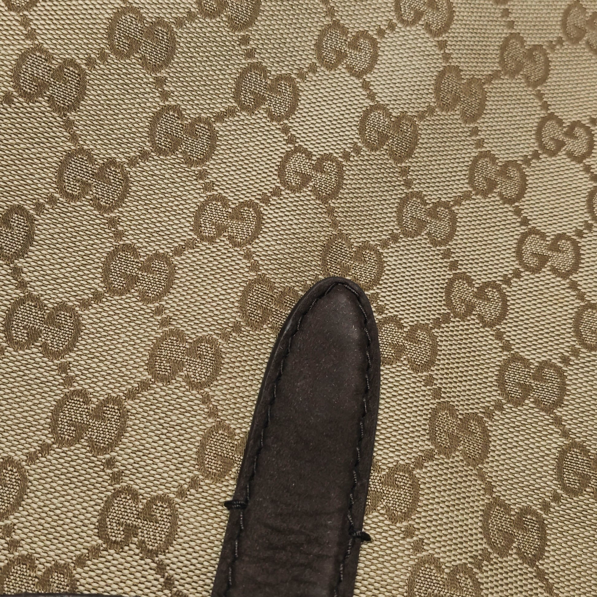 Gucci Jackie 1961 Small Canvas Shoulder Bag Nubuck