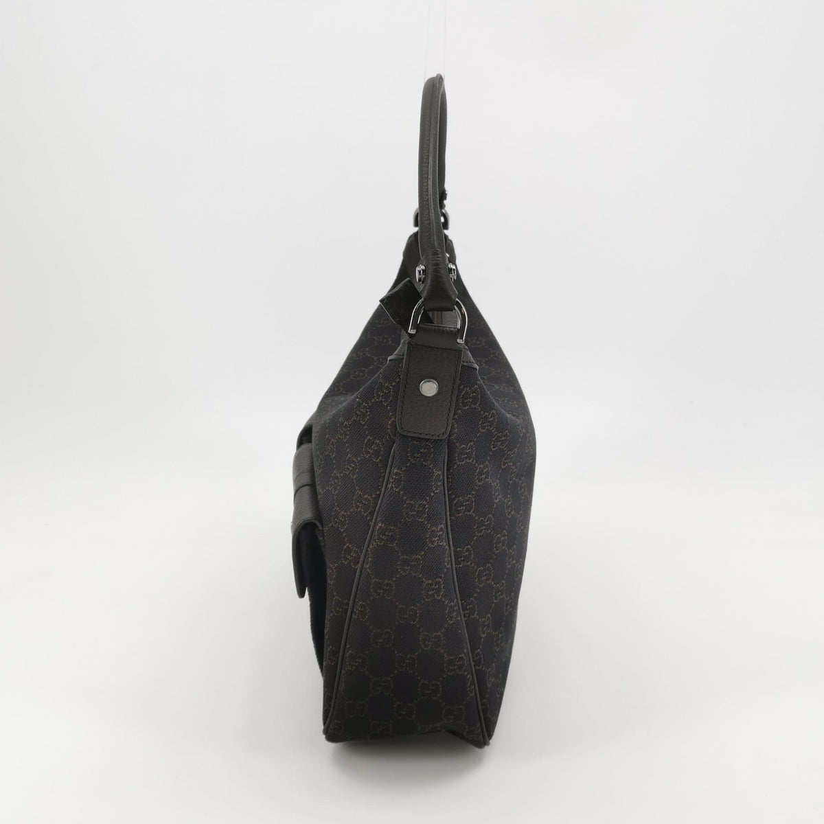Gucci Abbey Pocket Hobo Shoulder Bag Brown