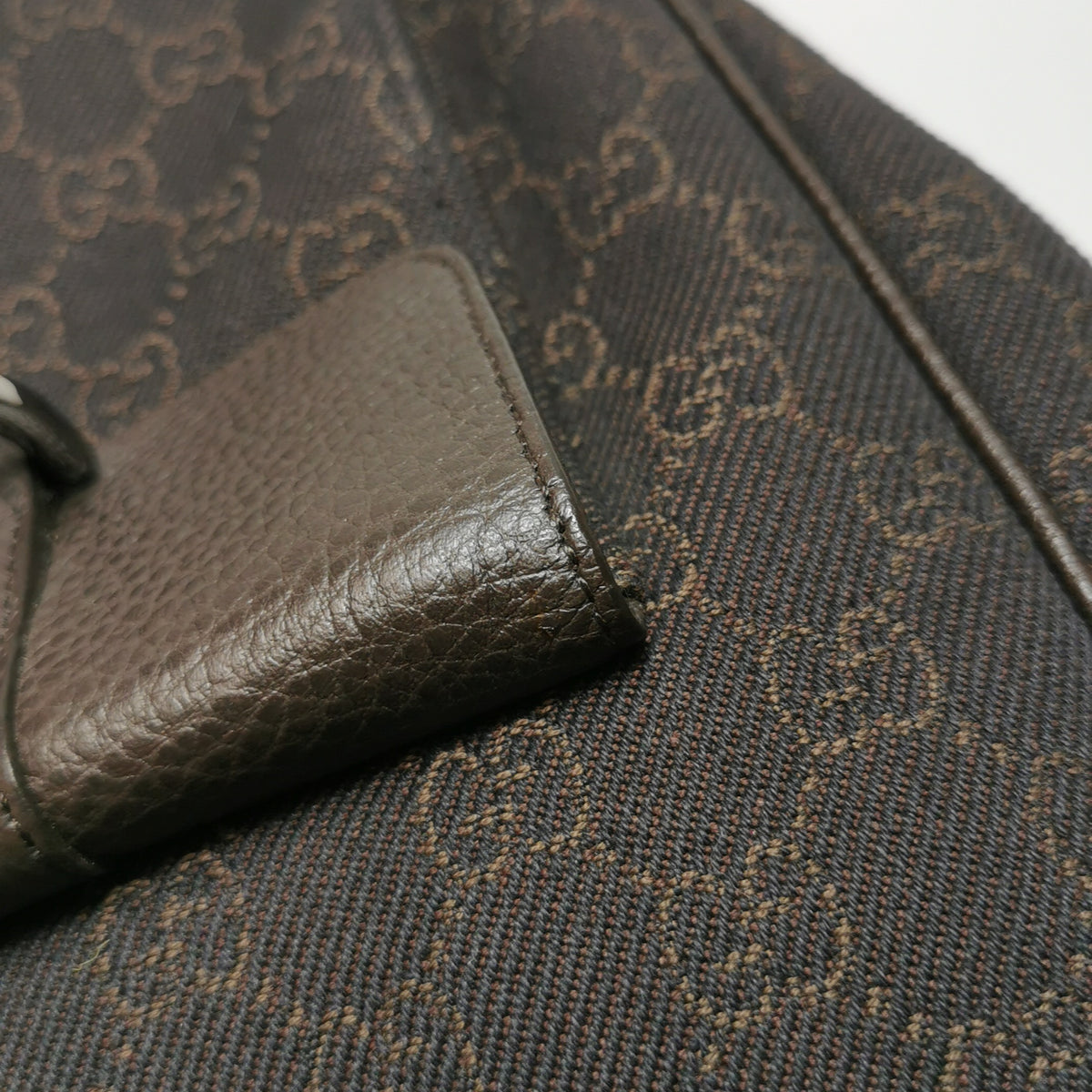 Gucci Abbey Pocket Hobo Shoulder Bag Brown