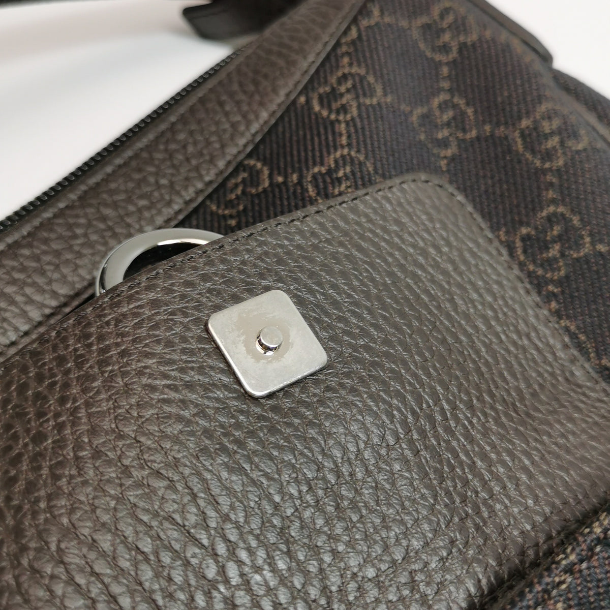 Gucci Abbey Pocket Hobo Shoulder Bag Brown