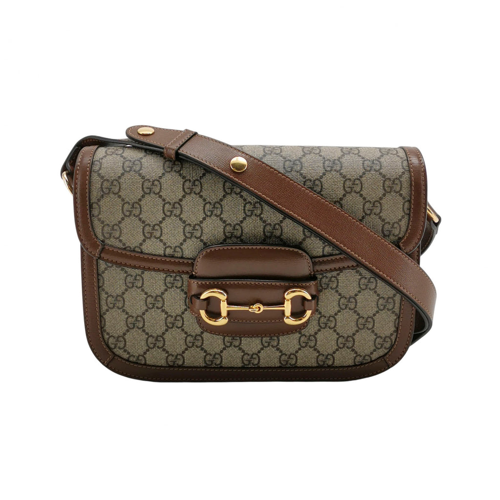 Gucci Horsebit Shoulder Bag Supreme Canvas