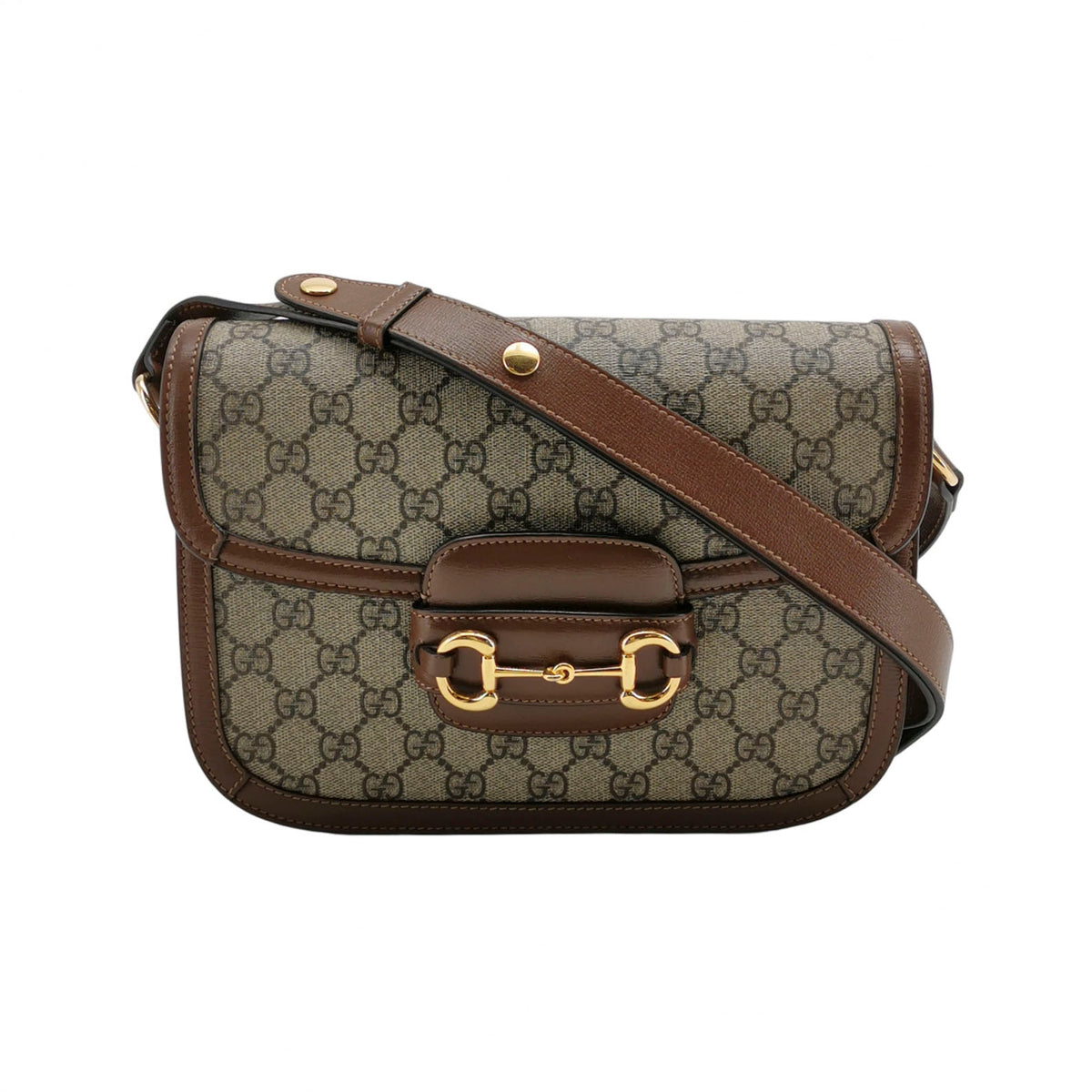 Gucci Horsebit Shoulder Bag Supreme Canvas