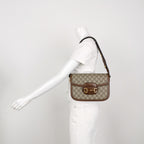 Gucci Horsebit Shoulder Bag Supreme Canvas