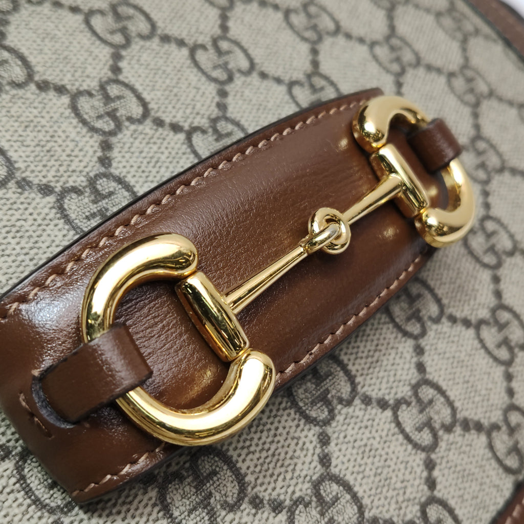 Gucci Horsebit Shoulder Bag Supreme Canvas