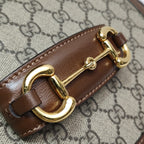 Gucci Horsebit Shoulder Bag Supreme Canvas