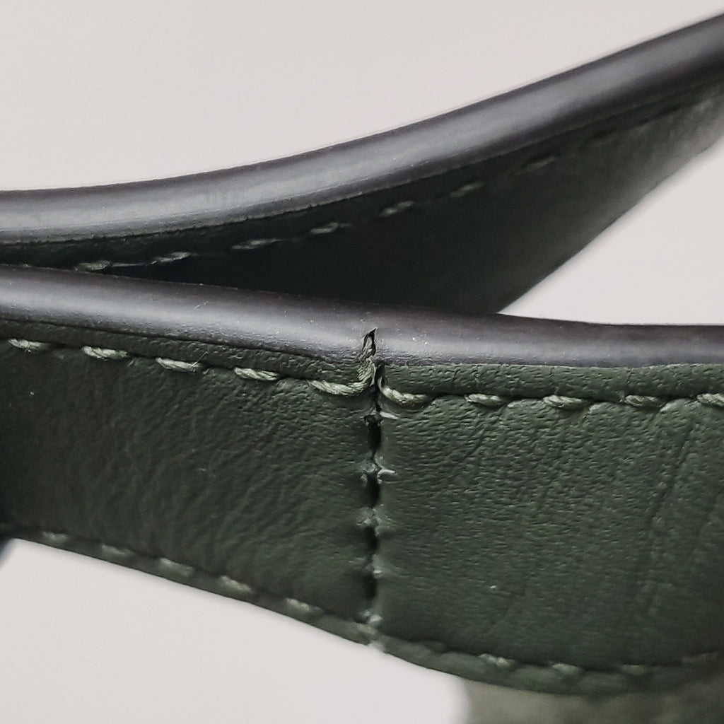 Gucci Half Horsebit Suede Shoulder Bag Sage Green