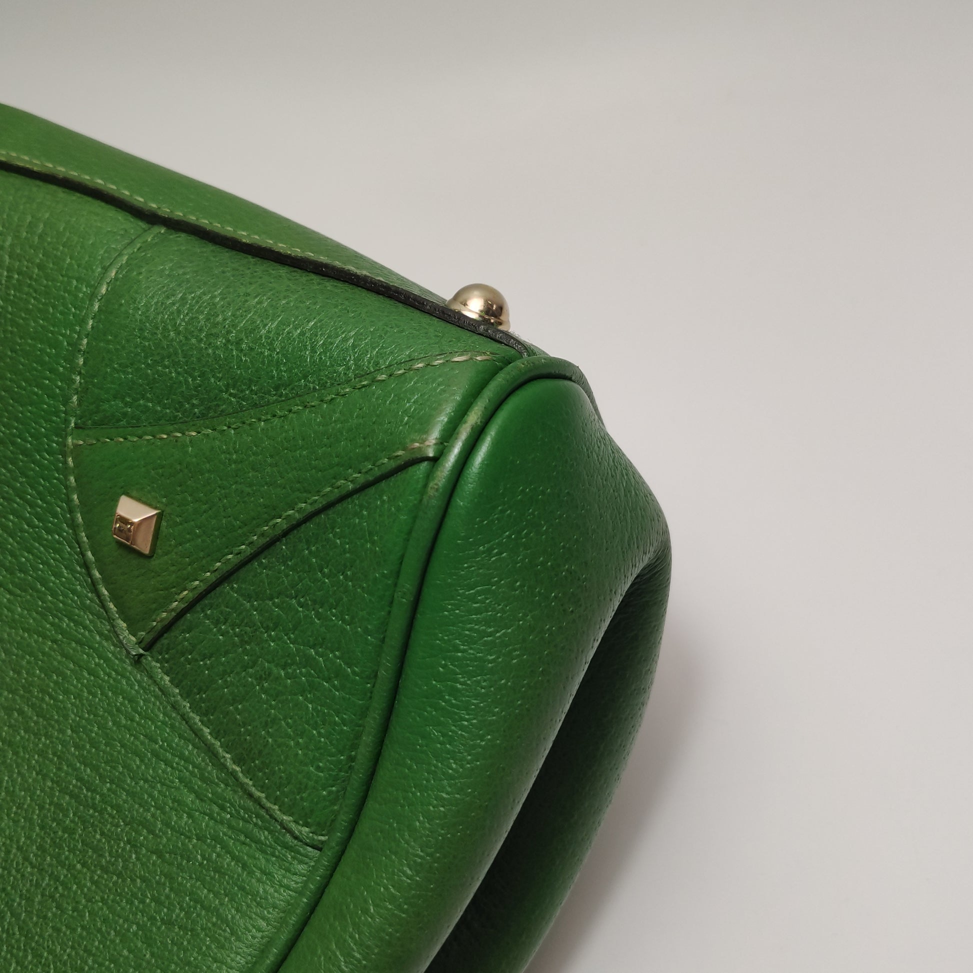 Gucci Jackie Nailhead Bardot Hobo Bag Green