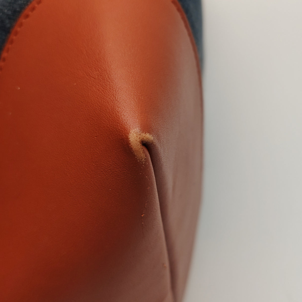 Gucci Denim Craft Tote Denim Orange