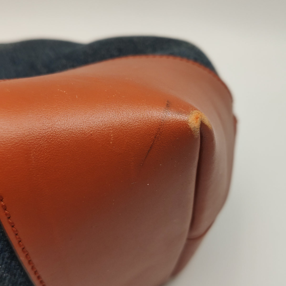 Gucci Denim Craft Tote Denim Orange