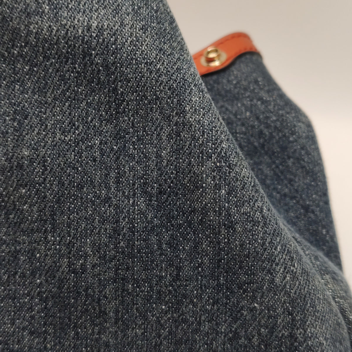 Gucci Denim Craft Tote Denim Orange