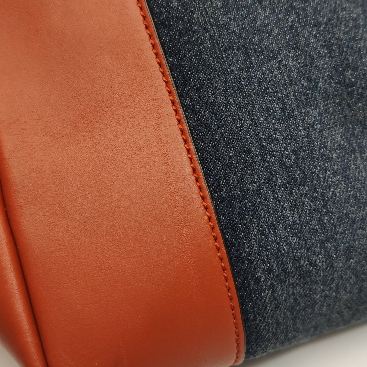 Gucci Denim Craft Tote Denim Orange