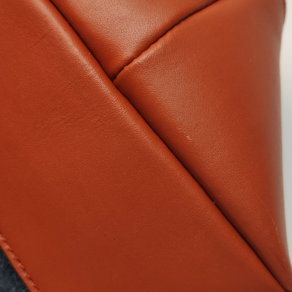 Gucci Denim Craft Tote Denim Orange